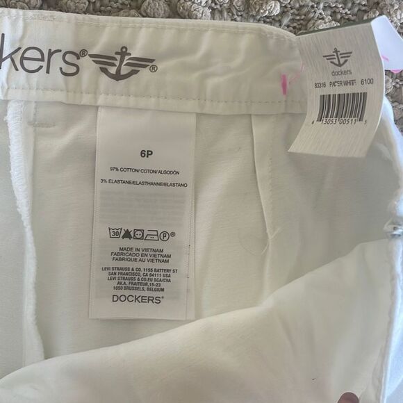 Dockers Off White Mini Skort Size 6P New Casual Stretch - Picture 6 of 9
